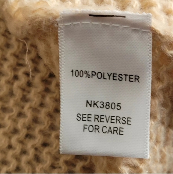 Women's  Long Detailed Sleeve Open Front Pockets Cardigan In Taupe S, M, L, XL - Picture 11 of 11